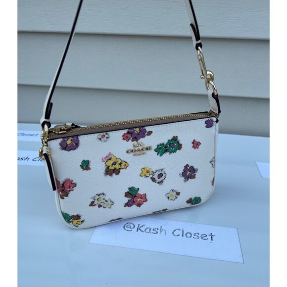 Coach purse wristlet nolita 19 spaced floral field print shoulder bag handbag - Picture 9 of 11